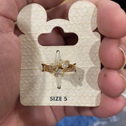 Mickey Gold Ring From Disneyland 