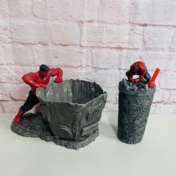 Captain America Brave New World Cinemark Marvel Red Hulk Popcorn Bucket & Cup