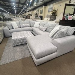 Logan Modular Steel Frame Comfort Coil Sectional Couch Set 🌟Extra Discount Code RSG 
🔥🔥 Mention OfferUp for this Special Price!!
