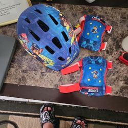 Helmet And Knee Guard Set