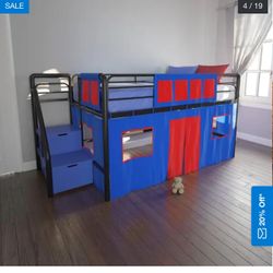 Bunk Bed Loft Bed Storage Stairs Twin Size 