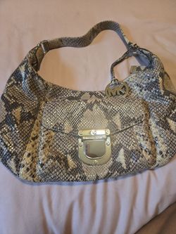 Michael Kors Snake Print Hobo Bag