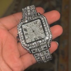 Moisanite Cartier Diamond Watch 