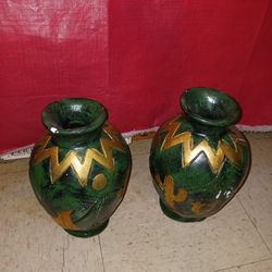 Flower Ceramic VASES. BOTH FOR $20