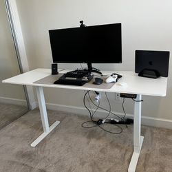 Brand New Electric Standing Desk - White - 63’’