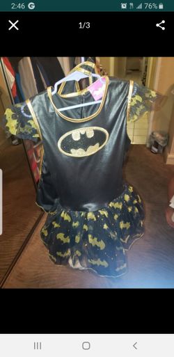 Batman costume for girl size 6