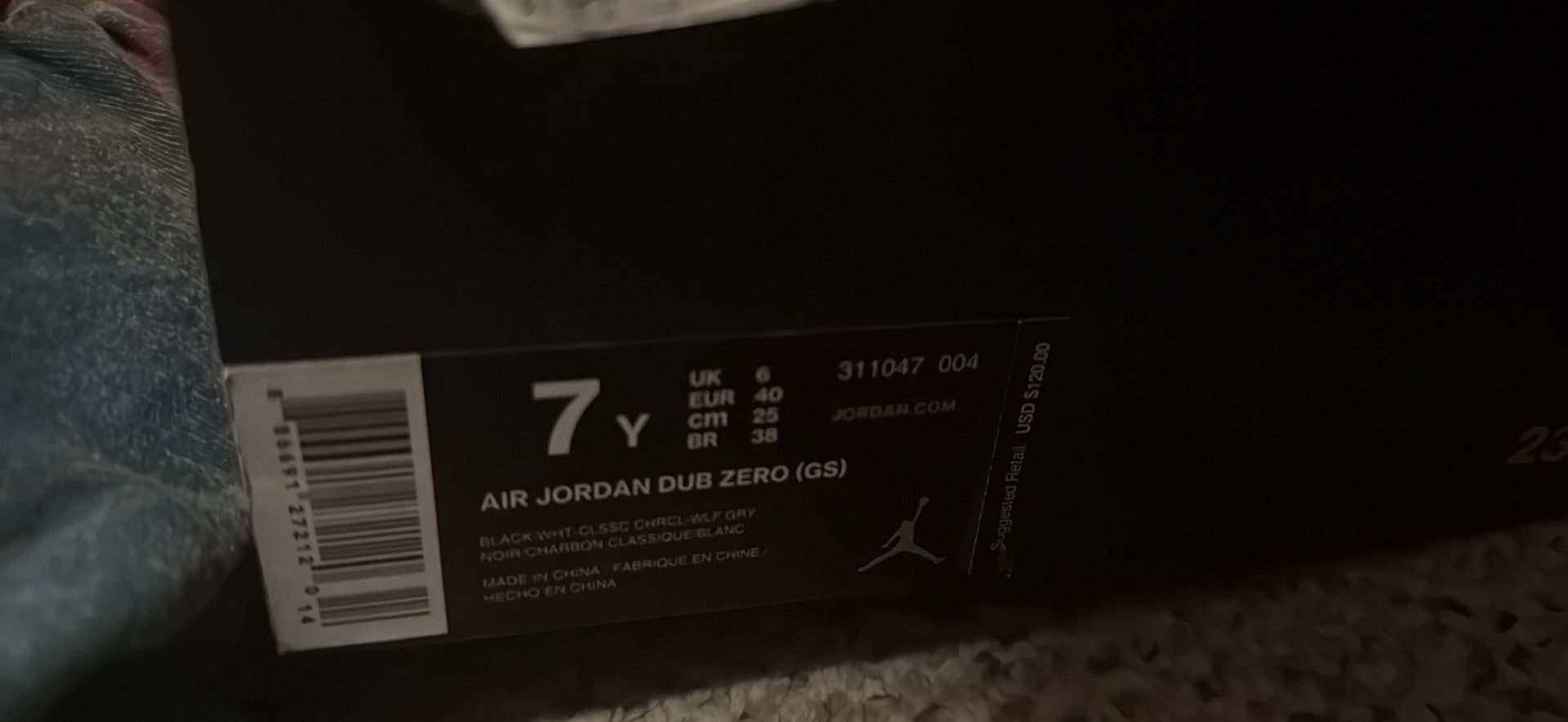 Air Jordan Dub Zero Classic Charcoal 