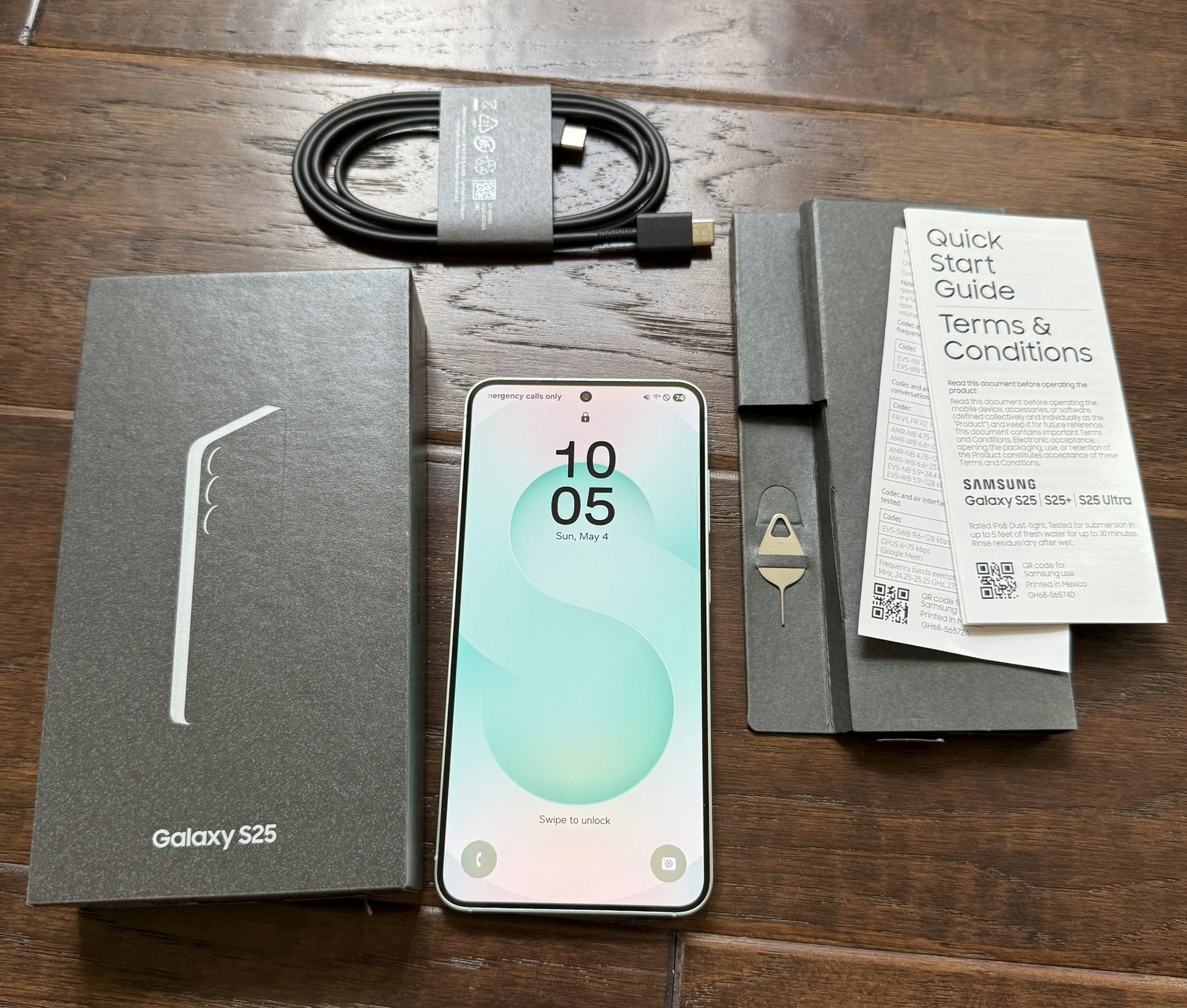 Unlocked Samsung Galaxy S25 SM-S931U 128GB (Mint Green) Android SmartPhone Cell Phone