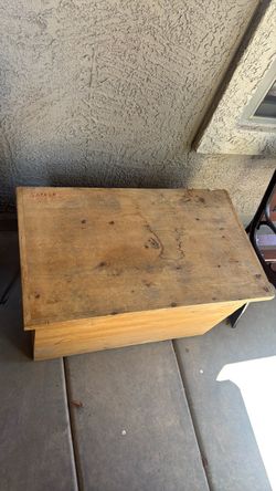 Wood storage box
