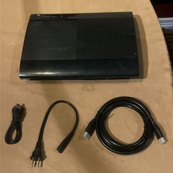 Sony PlayStation 3 PS3 250GB Super Slim CECH-4001B Console Only w/ Cords