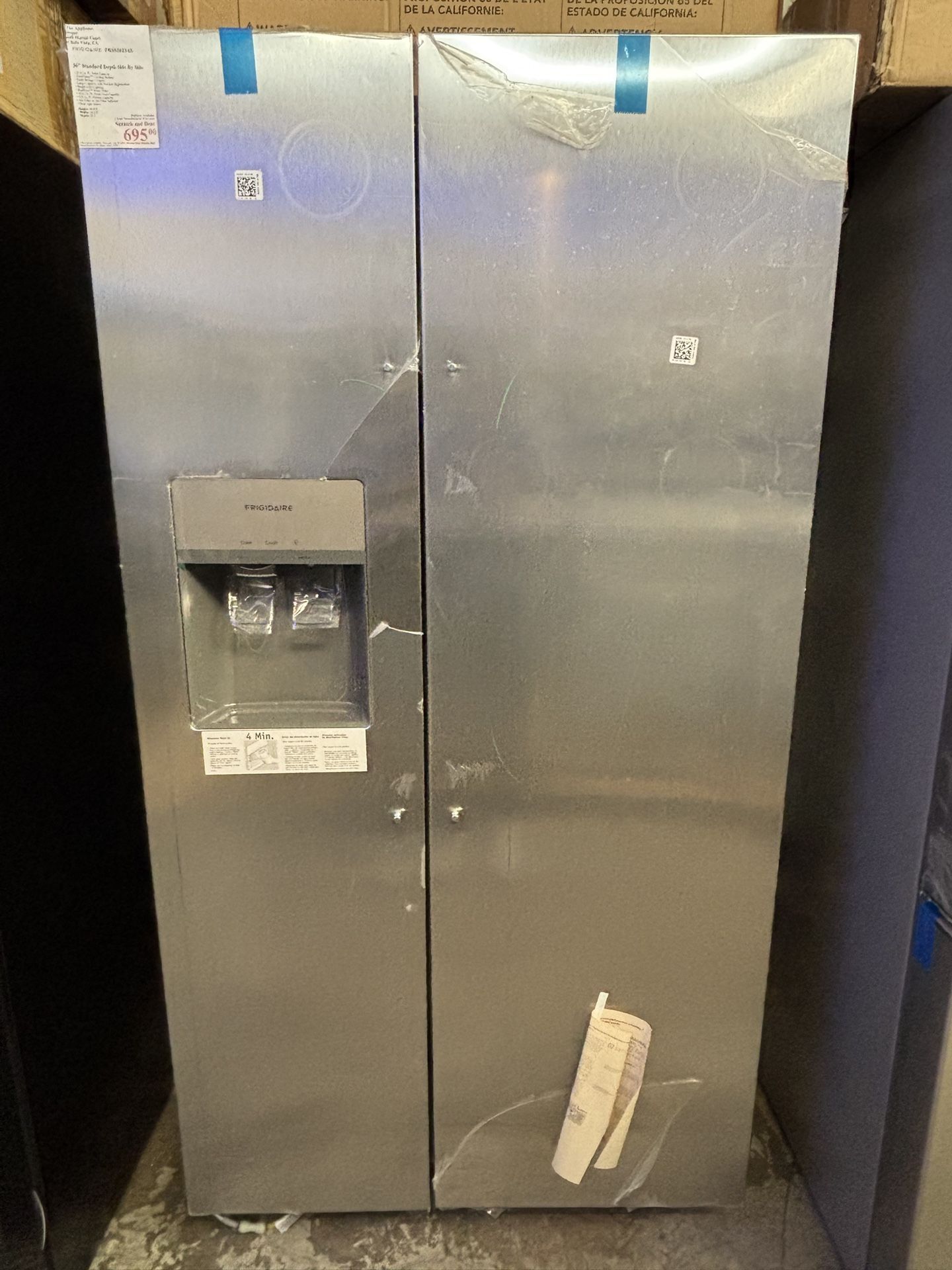 New! Frigidaire 36” Standard Depth Side by Side