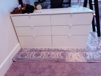 White IKEA 6-Drawer Dresser | Clean Modern Look