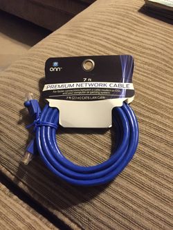 Onn 7 ft network cable $2