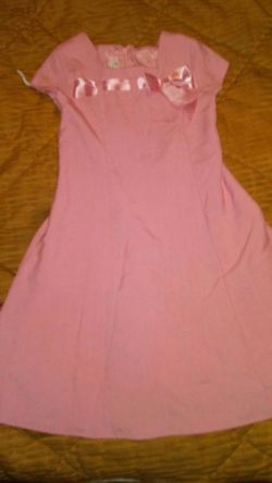 Pink dress with bow
