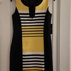 Brand New, Never Worn NY & Co. Striped Dress - Size 0