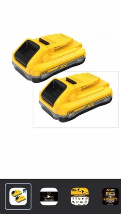 DeWalt 20V XR 4Ah Lithium-Ion Battery 2-Pack