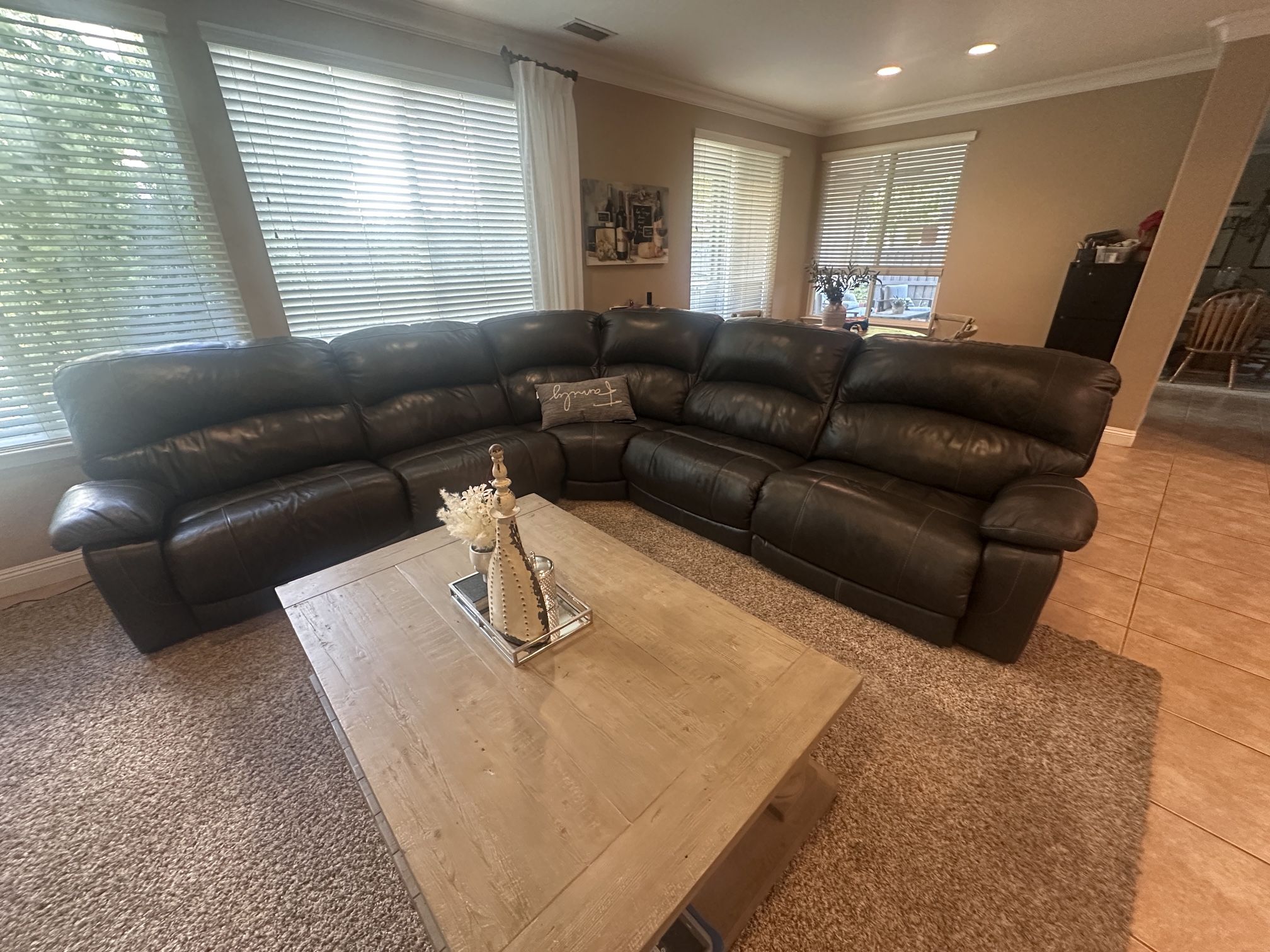 Leather Sectional