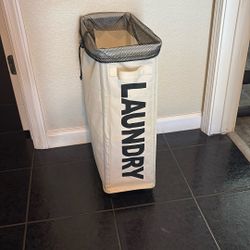 2’ High Rolling Laundry Basket 