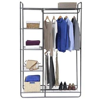 Style Selections Wardrobe Gray Steel Clothing rack, Model #SL-107, Disassembled.