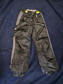 Black and Gray Snow Ski Pants Boys 8/10
