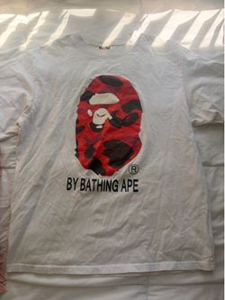 White/Red BAPE T-Shirt