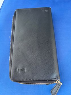 APADI Black Zip-Around Wallet