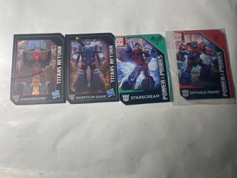 Transformers Power of the Primes & Titans Return Card Lot Optimus Prime Sealed Hasbro