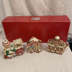 Vintage . FITZ and Floyd Candy Lane Express Train Christmas 