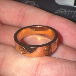 Love Ring 18k Yellow Gold Plated 