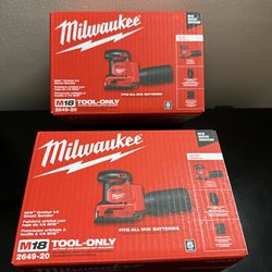 Milwaukee M18 18V Cordless 1/4” Sheet Sander - TOOL ONLY $120 FOR ONE