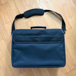 Dell Nylon Black Laptop Briefcase / Shoulder Bag Used