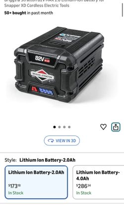 New Briggs & Stratton 82V MAX Lithium-ion Snapper XD 82V MAX Battery And A Charger