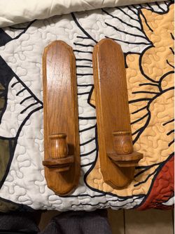 Solid Wood Candle holders