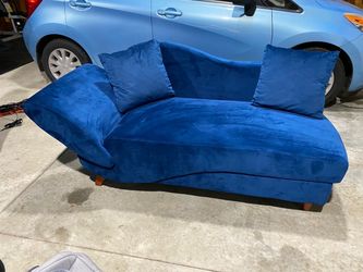 Blue Storage Chaise