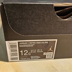 Brand New Jordan 1 Retro High OG(PS) Size 12C