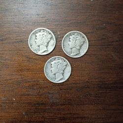 Mercury Dimes Silver Antique