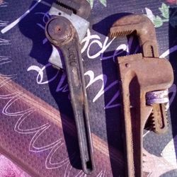 Aluminum Pipe Wrench,Self Adjustable Wrench And 14" Wrenchs