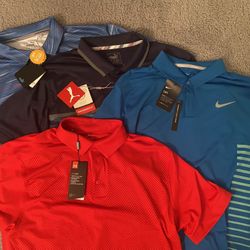 4 Golf Shirts - BRAND NEW with tags - Size Large 