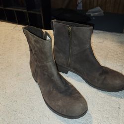 Timberland Brown Zipper Boots Woman size 9.5