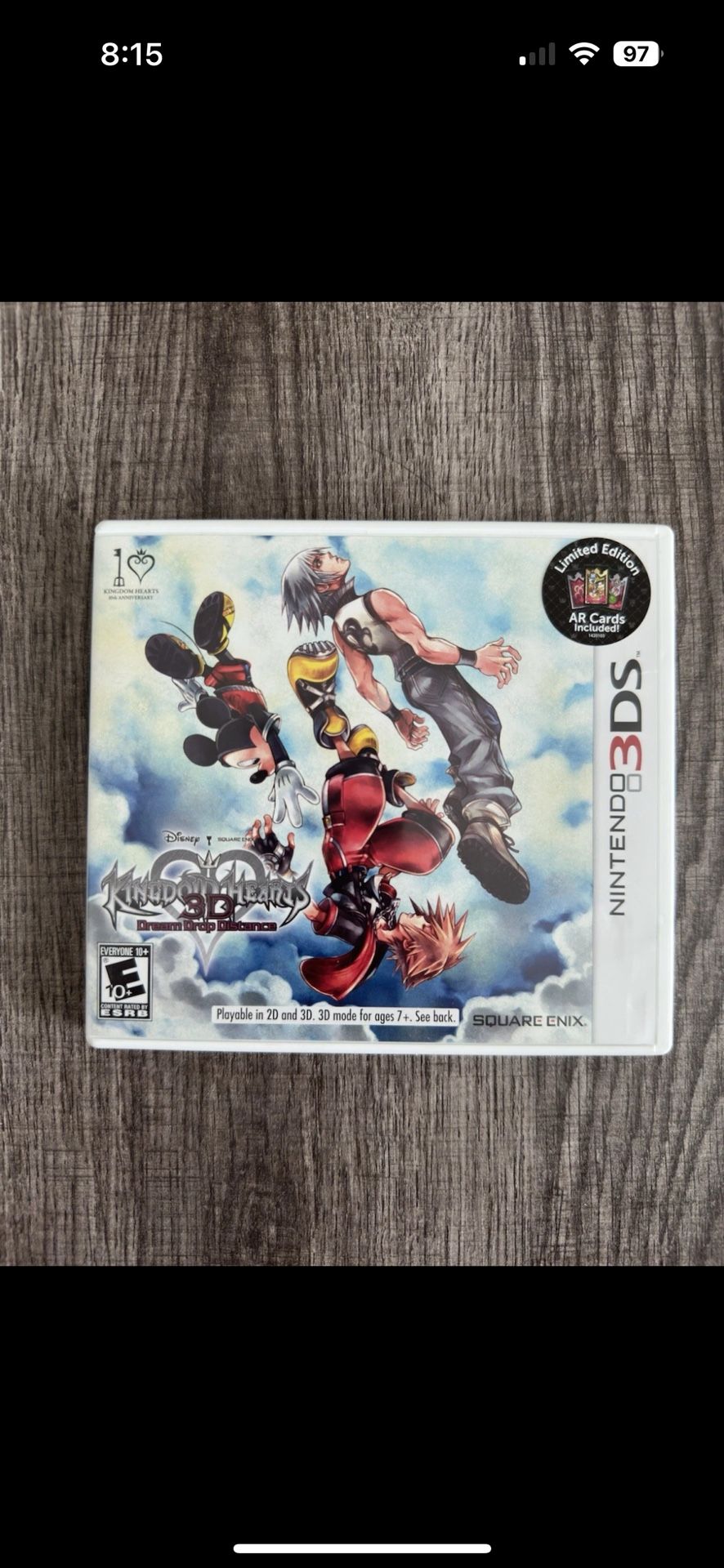 Kingdom Hearts 3D: Dream Drop Distance (Nintendo 3DS, 2012)
