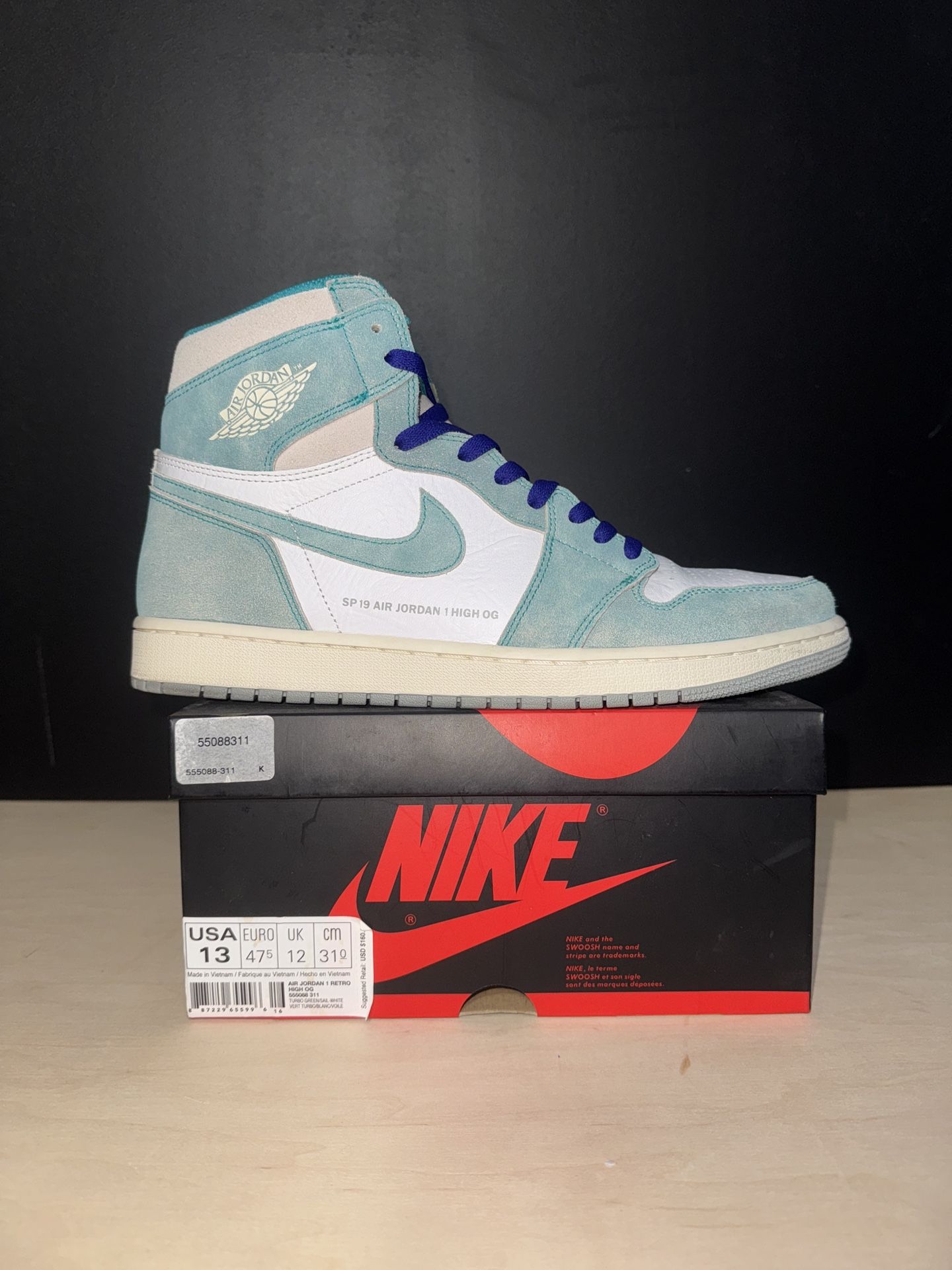 Jordan Retro High Turbo Green Size 13