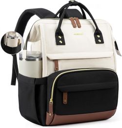 LOVEVOOK Laptop Backpack for Women, 17 Inch Work Business Backpack Purse Large Capacity Waterproof Nurse Bag College School Bag, Travel Waterproof Cas
