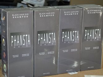 Phansta Hair Black Hair Dye Shampoo 4-Pack