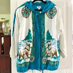 Vintage 90s Lavon Windbreaker With Polar Bears!