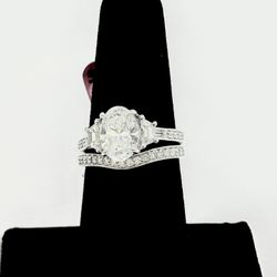 3.00CTW WG-14KT VS Diamond IGI Certified Wedding Ring Set 