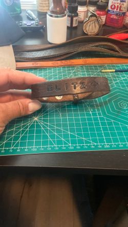 Customizable Leather Dog And Cat Collars