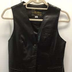 Leather & Suede Vest Woman