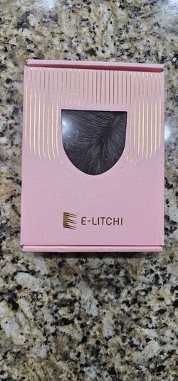 E-Litchi Real Human Hair Topper Mixed Gray Color Silk Base