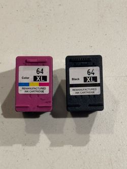 OEGGOINK 64XL Ink Cartridges Black & Color for HP - Opened Untested