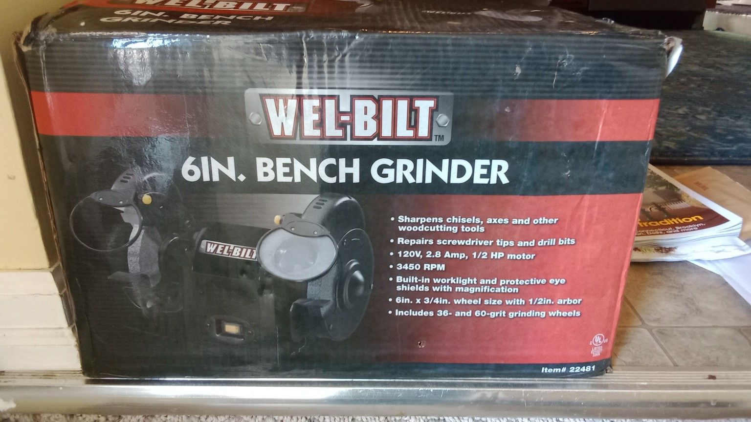 Wel-Bilt 6 In. Bench Grinder
